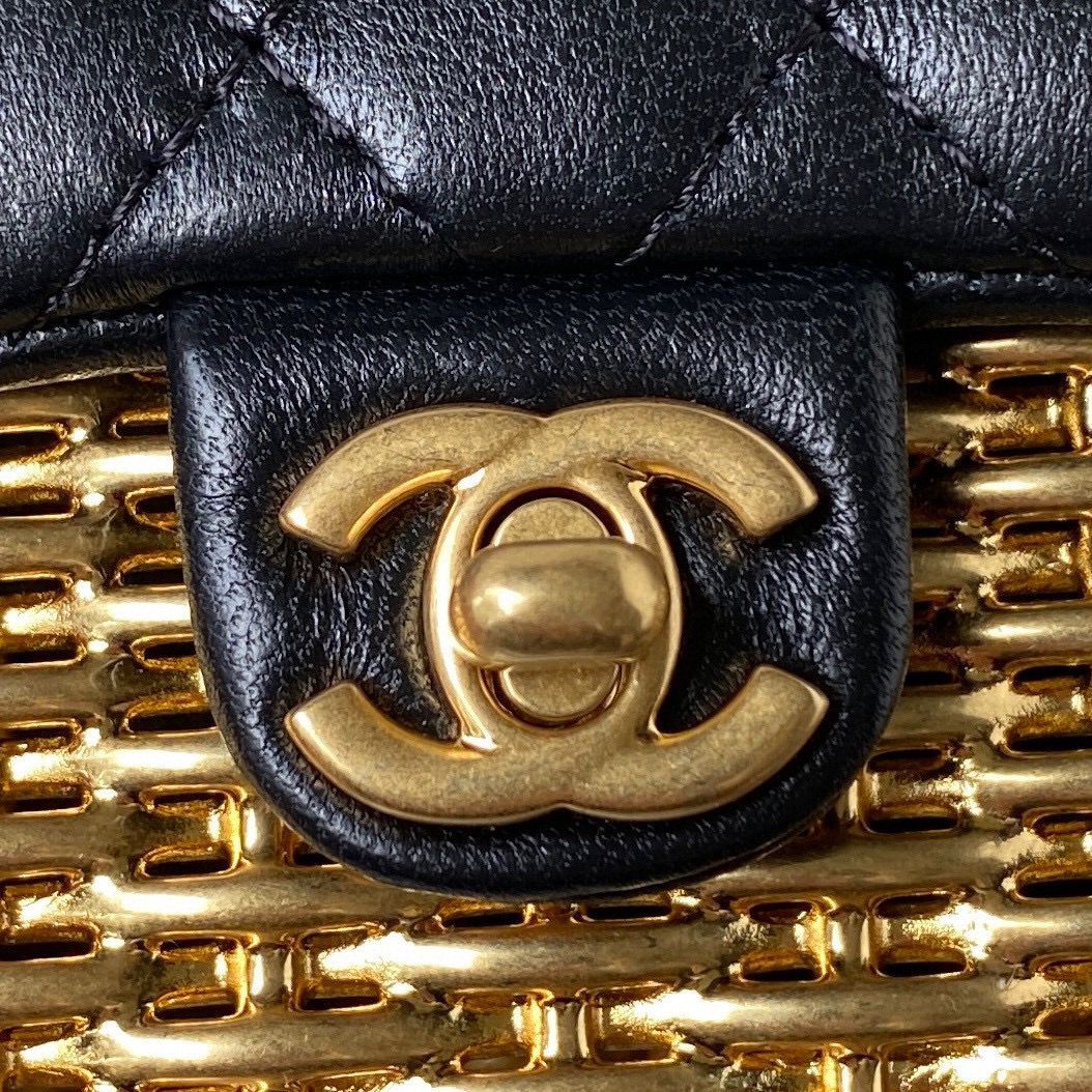 Chanel 23C Original Leather AS3717 Black & Gold-Tone 