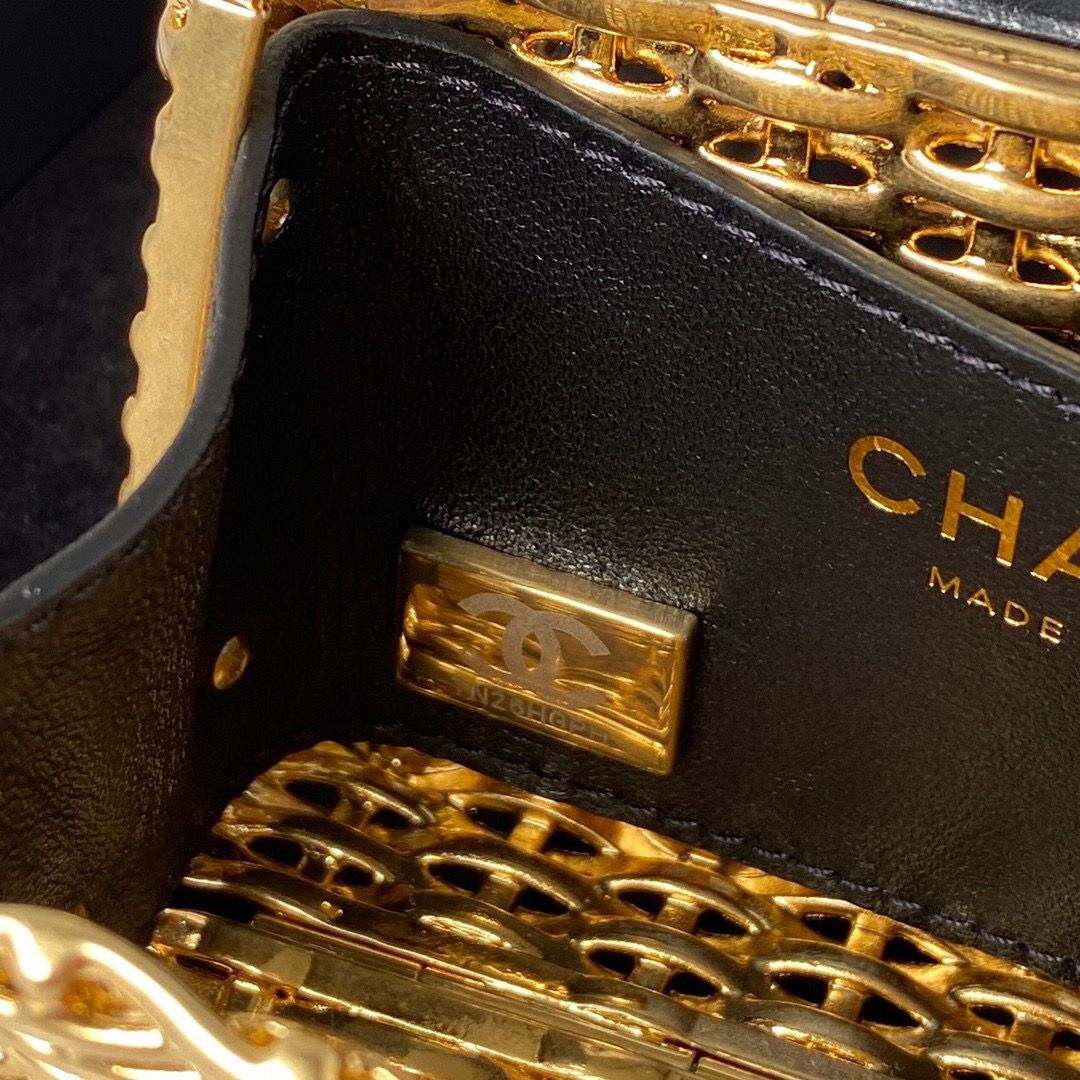 Chanel 23C Original Leather AS3717 Black & Gold-Tone 