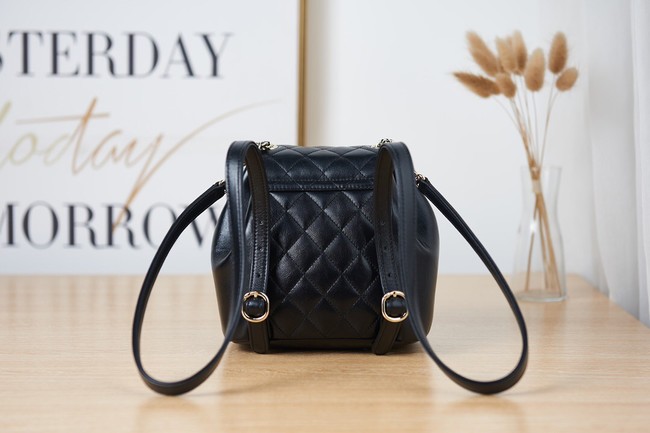 Chanel Backpack Sheepskin Original Leather AS2908 black