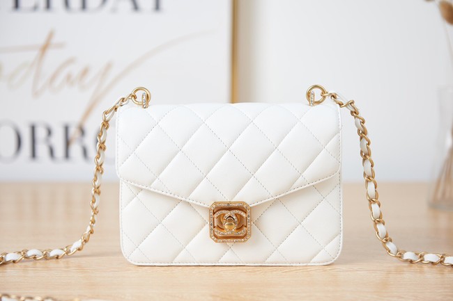 Chanel SMALL FLAP BAG AS2840 white