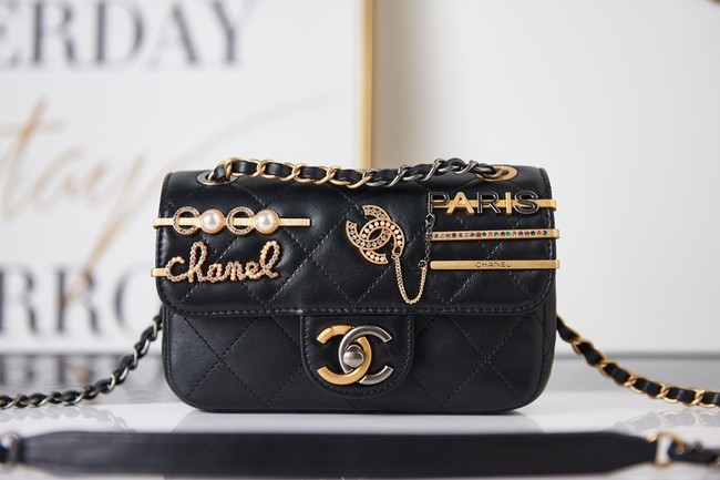 Chanel SMALL FLAP BAG AS2979 black