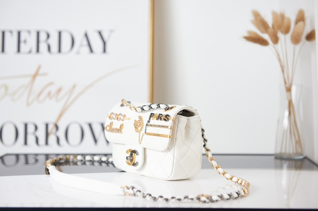 Chanel SMALL FLAP BAG AS2979 white