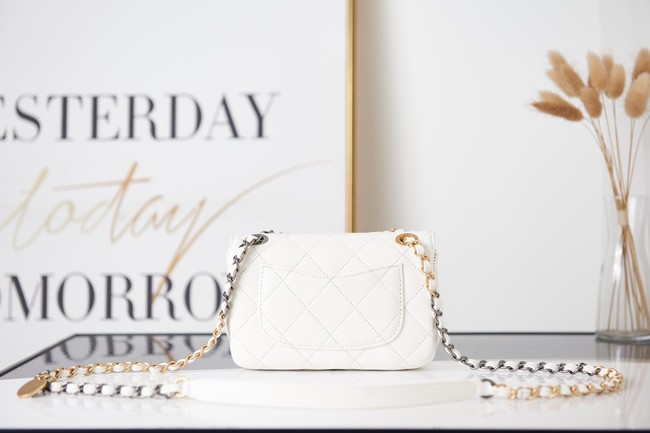 Chanel SMALL FLAP BAG AS2979 white