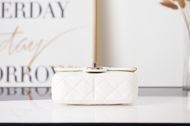 Chanel SMALL FLAP BAG AS2979 white