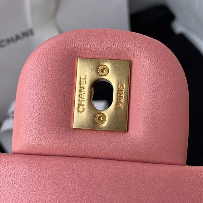 Chanel SMALL Lambskin FLAP BAG AS1792 pink