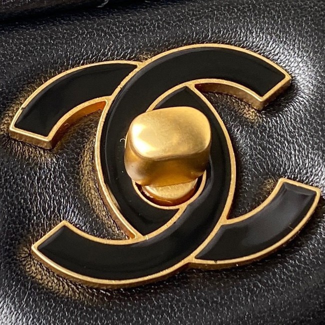 Chanel SMALL Lambskin FLAP BAG AS1793 BLACK