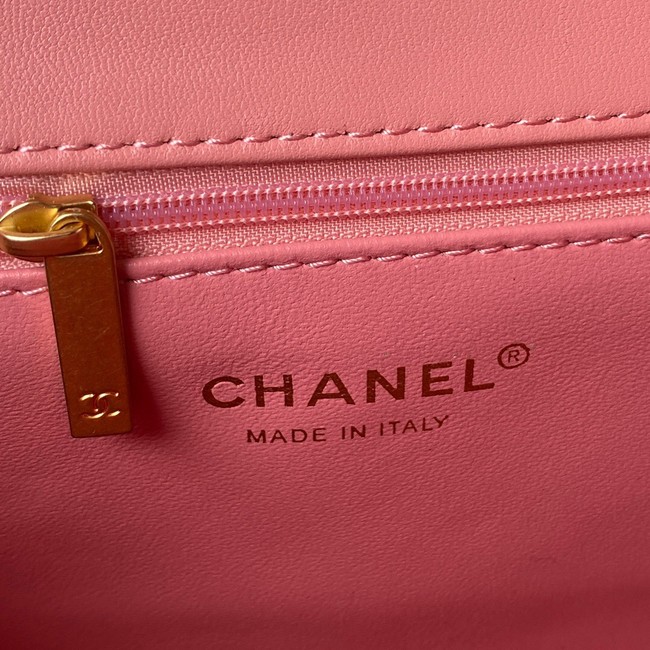 Chanel SMALL Lambskin FLAP BAG AS1793 pink