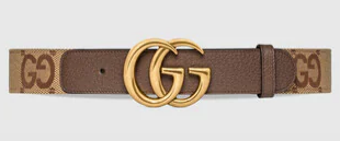 Gucci Jumbo GG Marmont wide belt 400593 brown