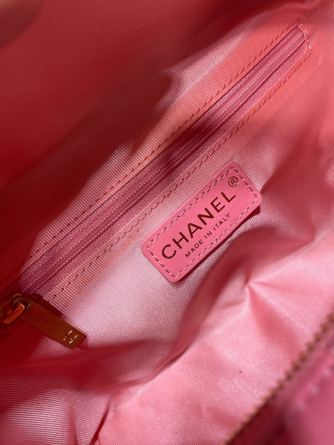 Chanel Sheepskin AS1267 Gold-Tone Metal pink