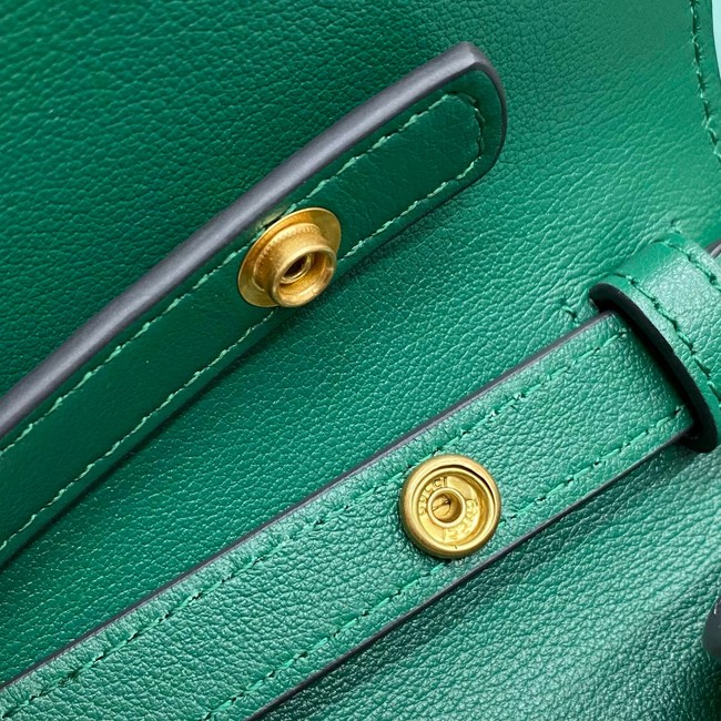 Gucci Small top handle bag with Bamboo 675794 green