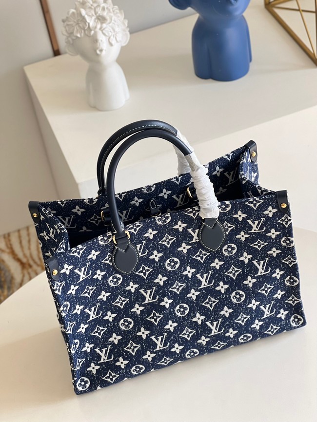 Louis Vuitton ONTHEGO Denim MM M59608 Navy Blue