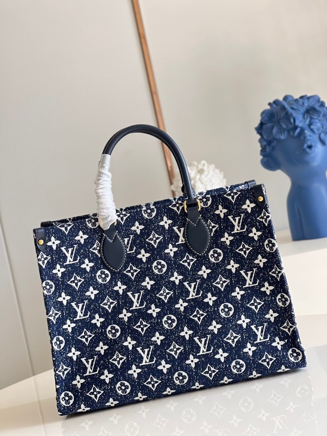 Louis Vuitton ONTHEGO Denim MM M59608 Navy Blue