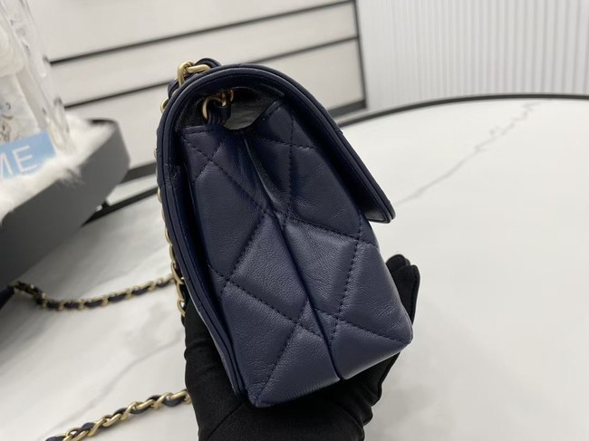 Chanel Flap Lambskin Shoulder Bag AS2557 dark blue