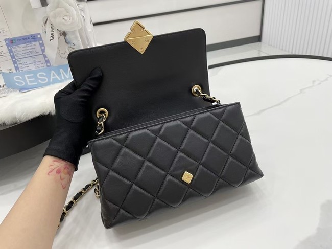 Chanel Flap Lambskin Shoulder Bag AS2557 black