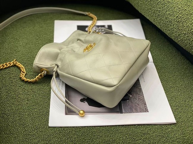 Chanel SMALL Lambskin Shoulder Bag SS2088 gray