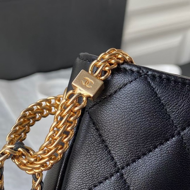 Chanel Lambskin Shoulder Bag AS2977 black