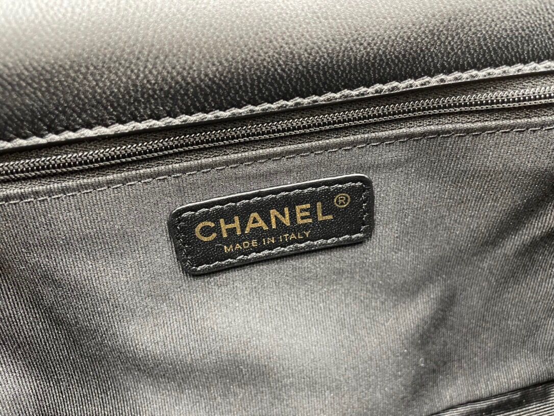 Chanel Flap Original Lambskin Shoulder Bag AS2975 AS2976 Black