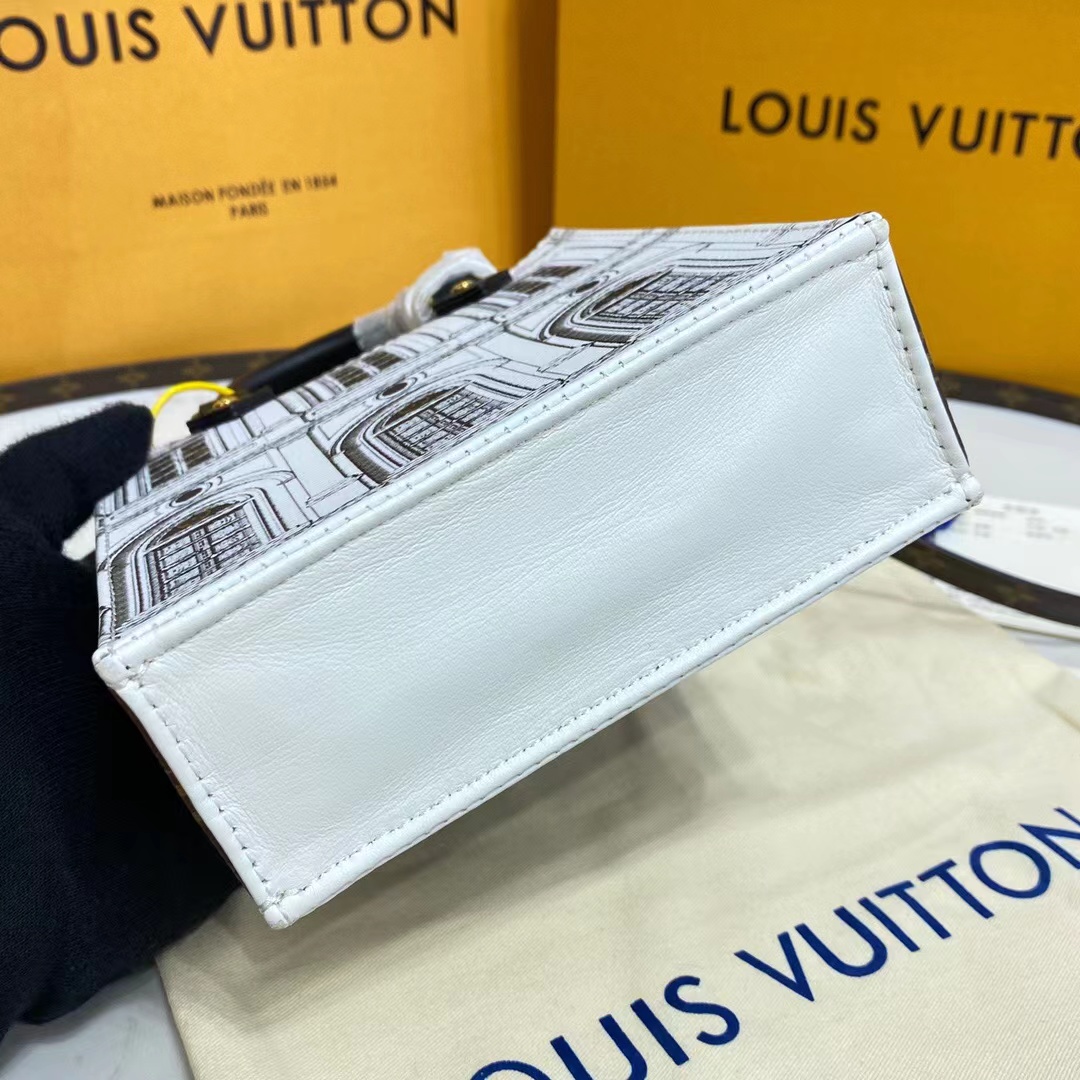 Louis Vuitton SAC PLAT XS N60479 Black and White