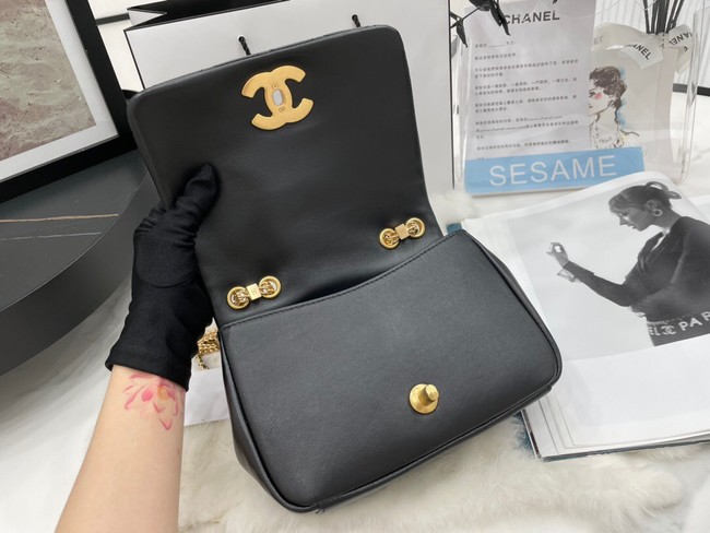 Chanel Flap Lambskin Shoulder Bag AS2975 black