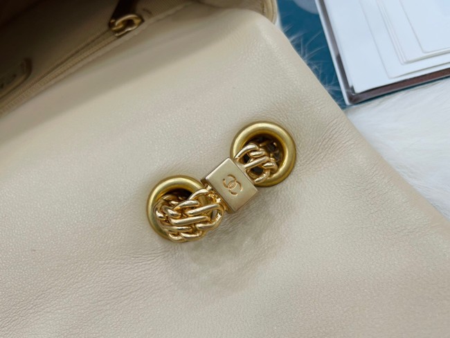 Chanel Flap Lambskin Shoulder Bag AS2975 cream