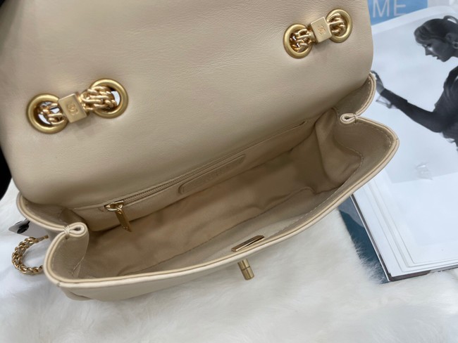 Chanel Flap Lambskin Shoulder Bag AS2975 cream