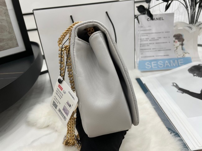 Chanel Flap Lambskin Shoulder Bag AS2976 light gray