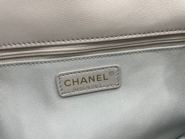 Chanel Flap Lambskin Shoulder Bag AS2976 light gray