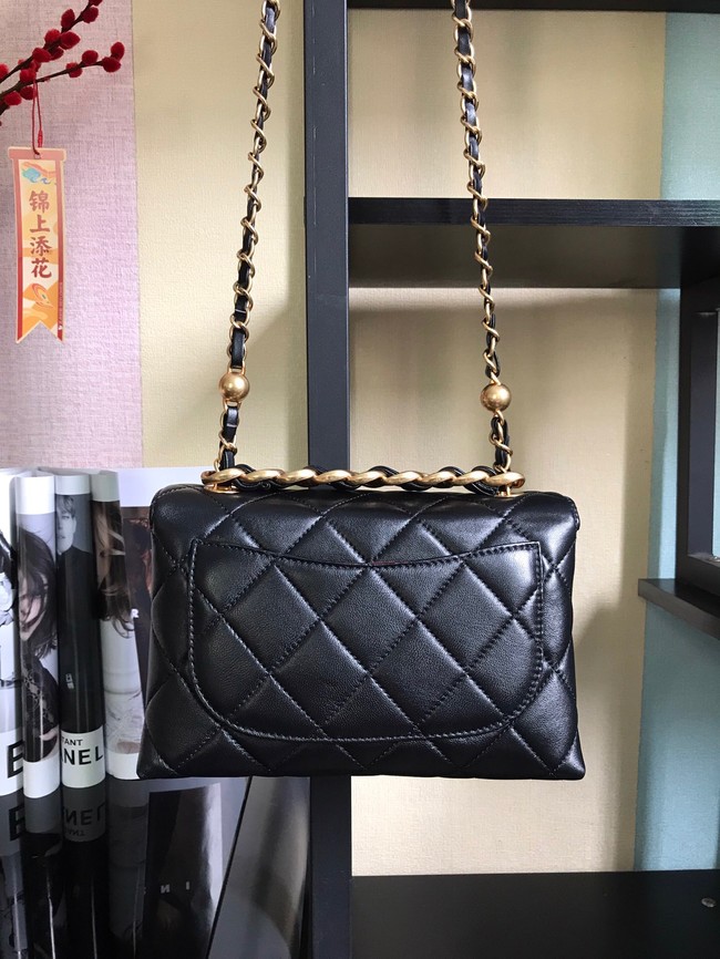 Chanel Flap Lambskin Shoulder Bag AS3011 black