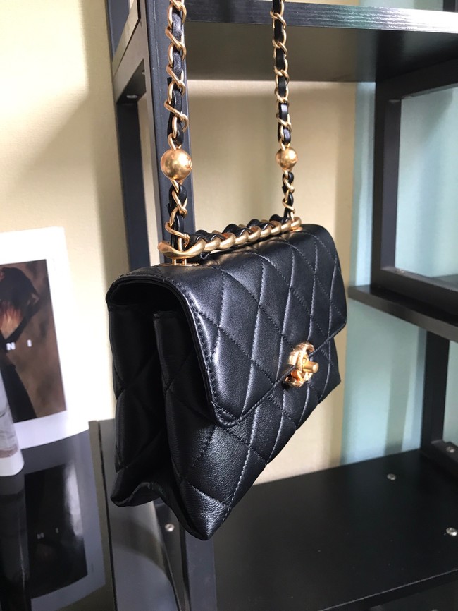 Chanel Flap Lambskin Shoulder Bag AS3011 black