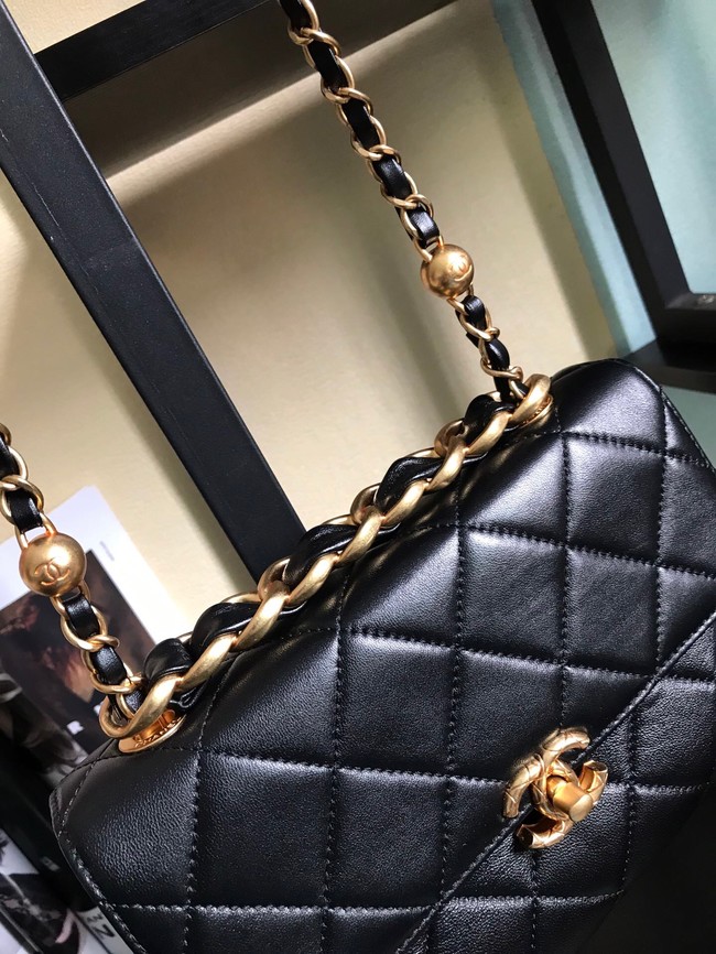 Chanel Flap Lambskin Shoulder Bag AS3011 black