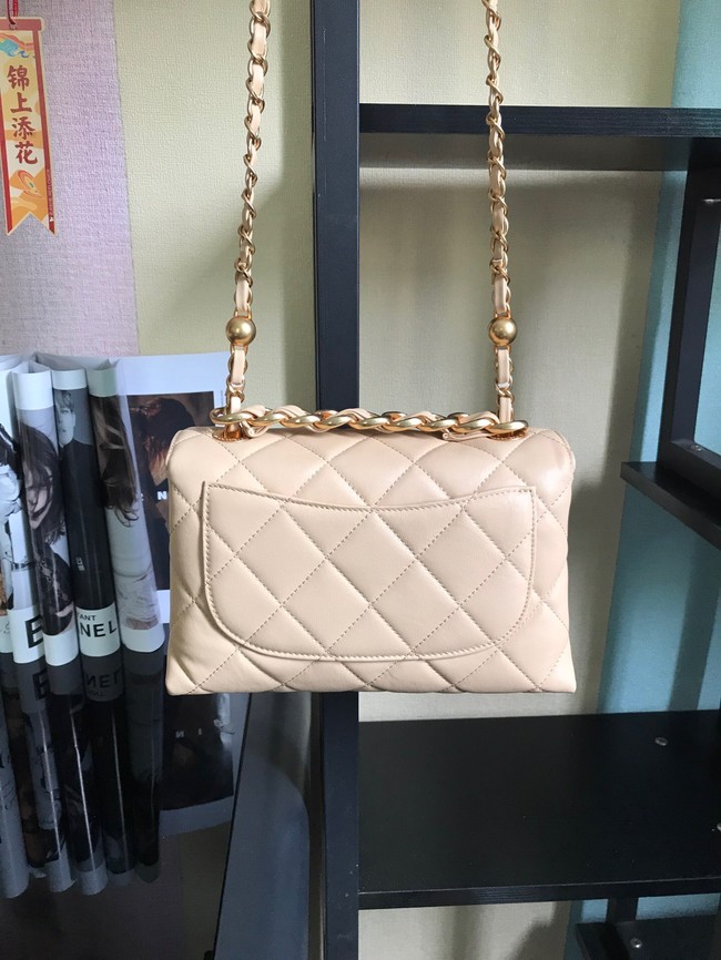 Chanel Flap Lambskin Shoulder Bag AS3011 cream
