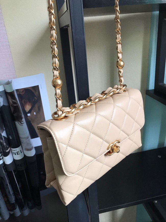 Chanel Flap Lambskin Shoulder Bag AS3011 cream