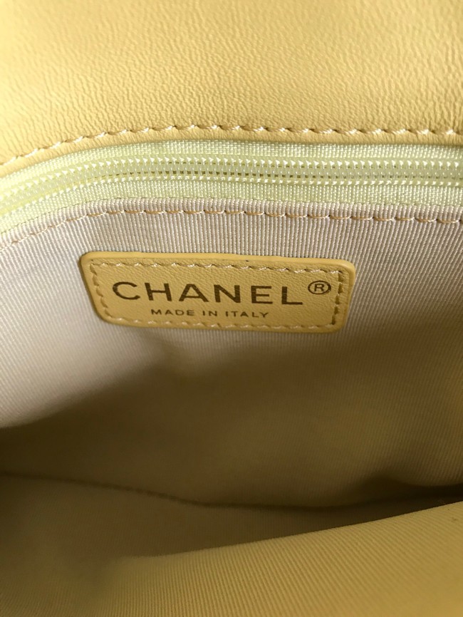 Chanel Flap Lambskin Shoulder Bag AS3011 yellow