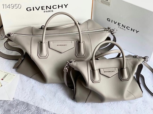 GIVENCHY Original Leather Shoulder Bag 63188 light gray