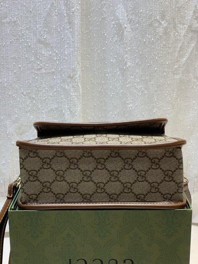 Gucci Messenger bag with Interlocking G 674164 brown