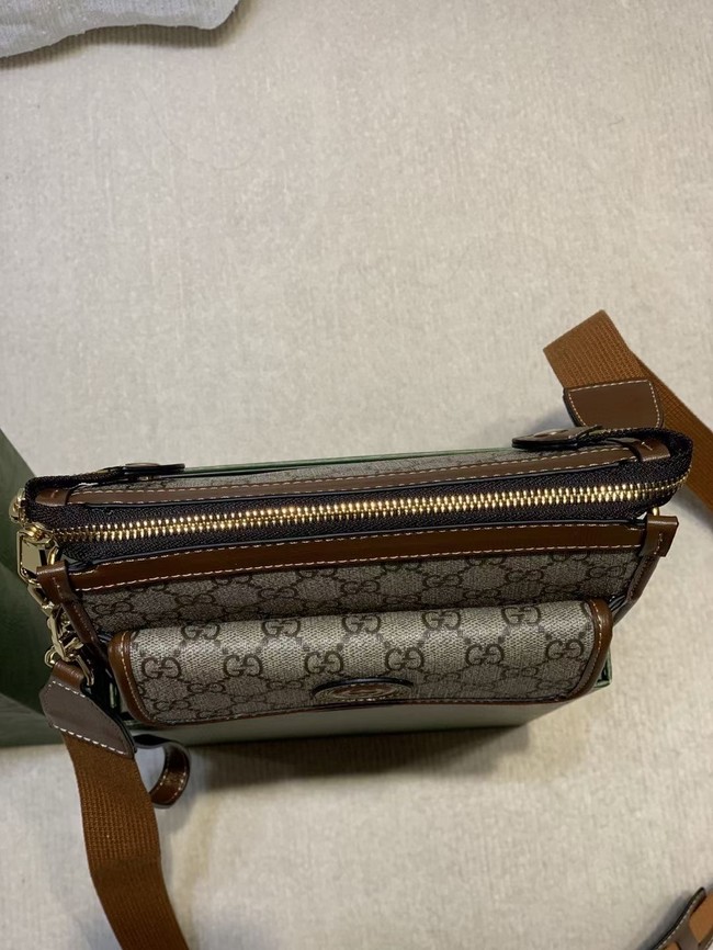 Gucci Messenger bag with Interlocking G 674164 brown