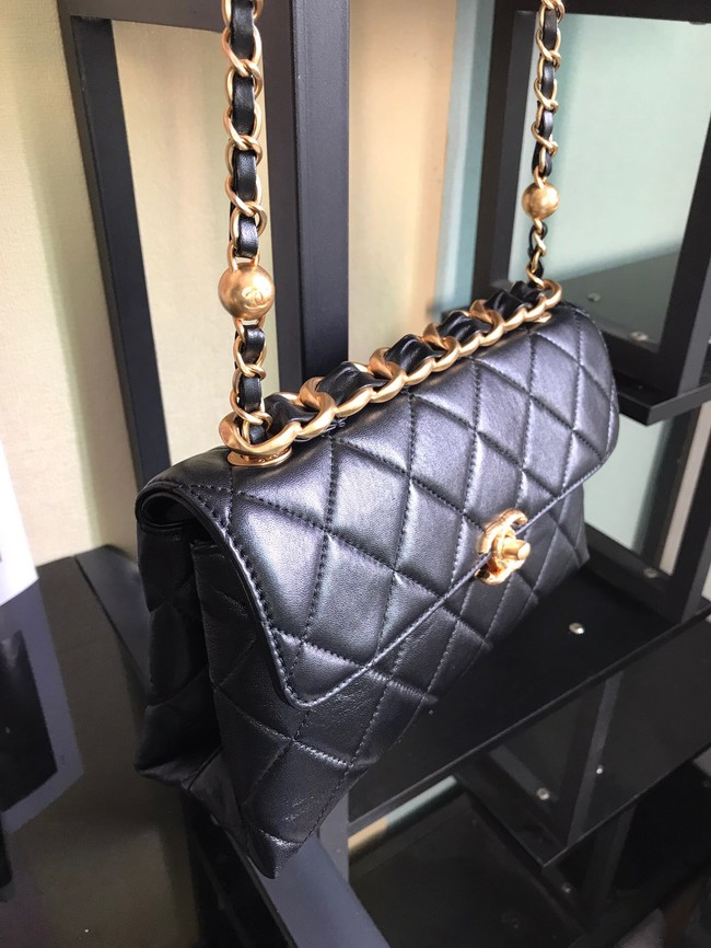 Chanel Flap Lambskin Shoulder Bag AS1267 black