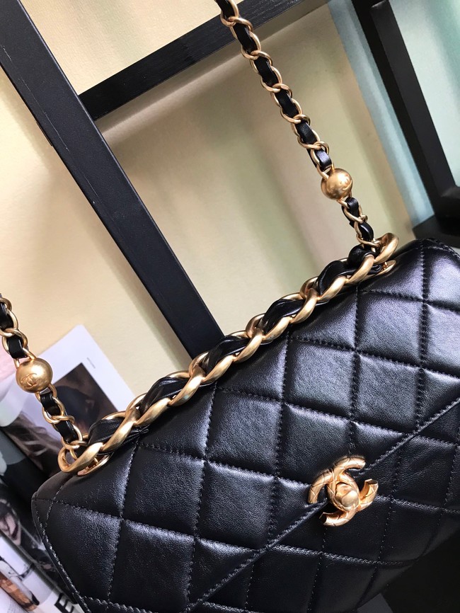 Chanel Flap Lambskin Shoulder Bag AS1267 black