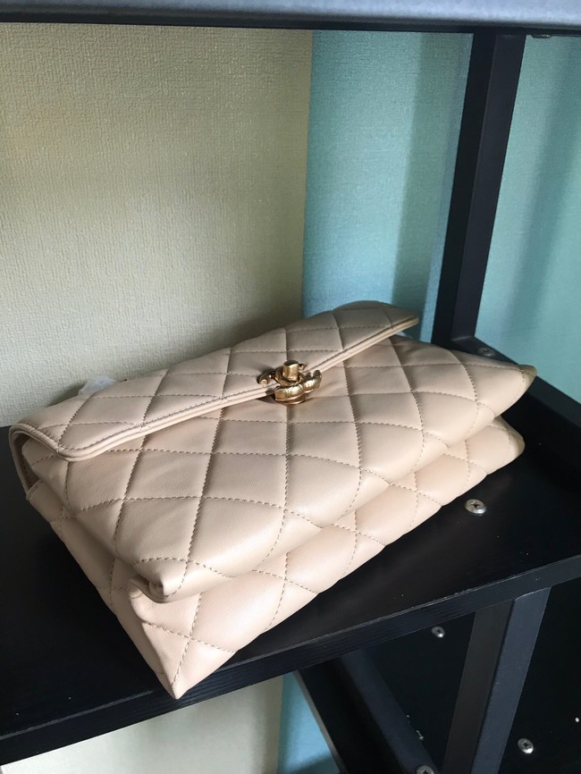 Chanel Flap Lambskin Shoulder Bag AS1267 cream