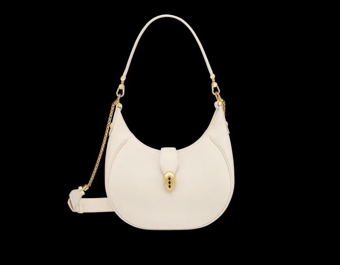 BVLGARI Shoulder Bag Calfskin Leather B281632 white