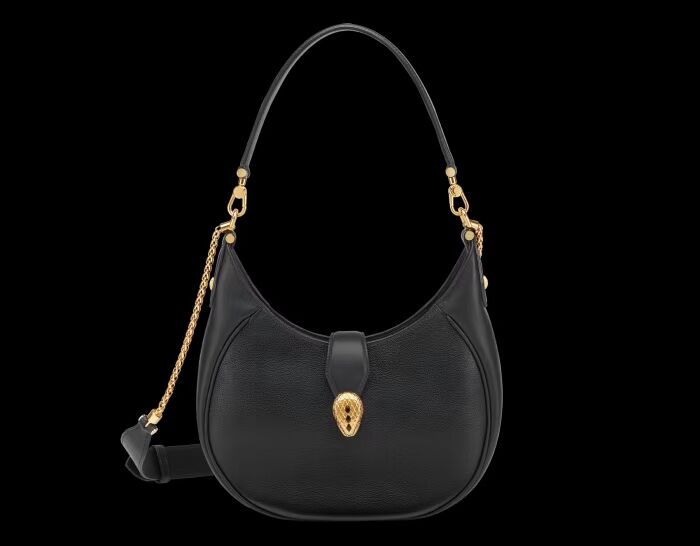 BVLGARI Shoulder Bag Calfskin Leather B281640 black