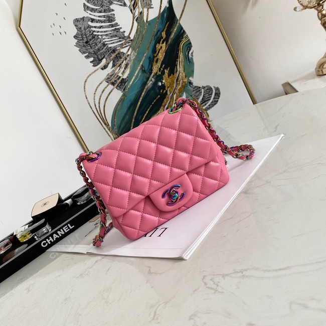 Chanel Flap Lambskin Shoulder Bag 1115 rose