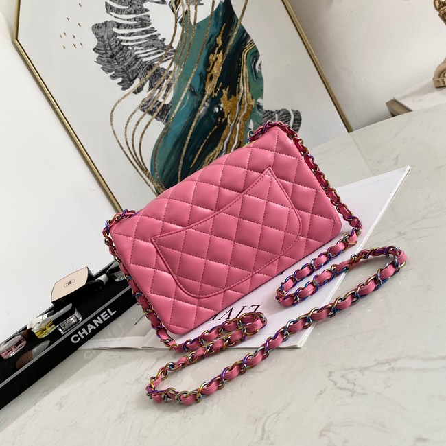 Chanel Flap Lambskin Shoulder Bag 1116 rose