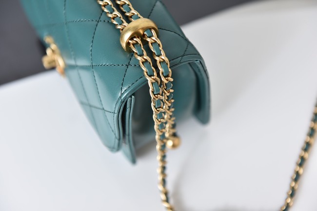 Chanel Flap Lambskin mini Shoulder Bag AS2615 green