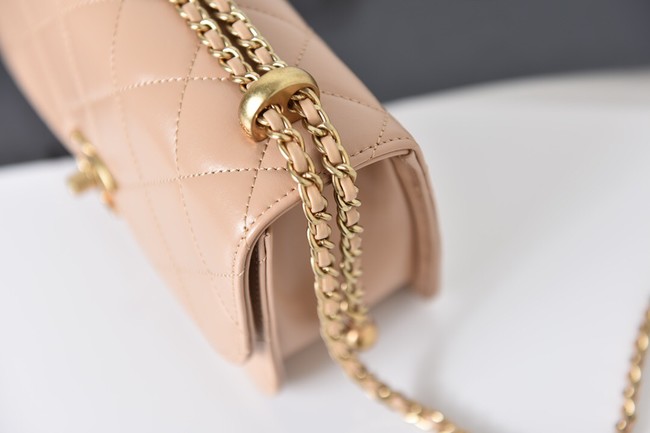 Chanel Flap Lambskin mini Shoulder Bag AS2615 pink