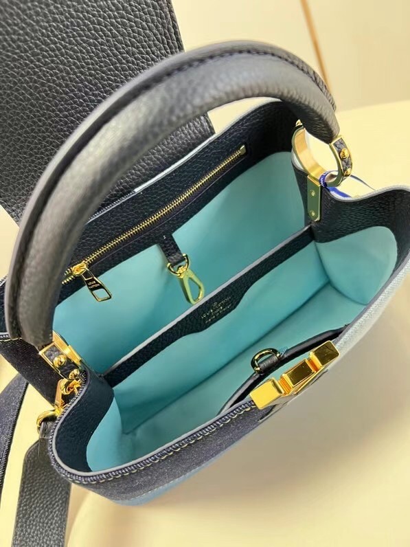 Louis Vuitton denim CAPUCINES BB M59269 blue