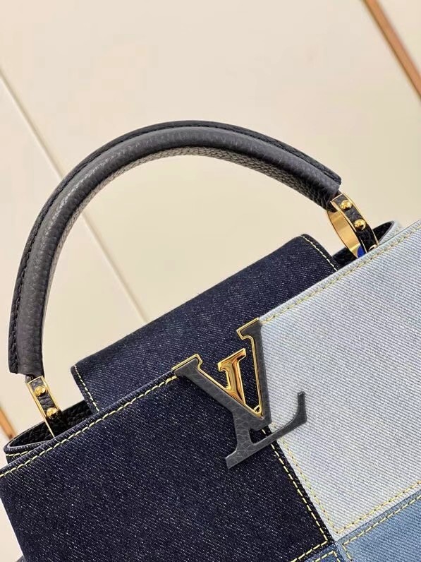 Louis Vuitton denim CAPUCINES BB M59269 blue