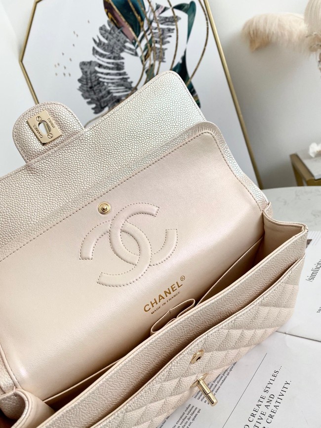 Chanel Flap Grained Calfskin Shoulder Bag AS1112 cream