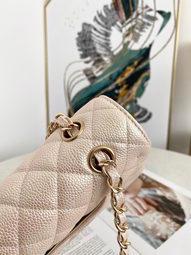 Chanel Flap Grained Calfskin Shoulder Bag AS1112 cream