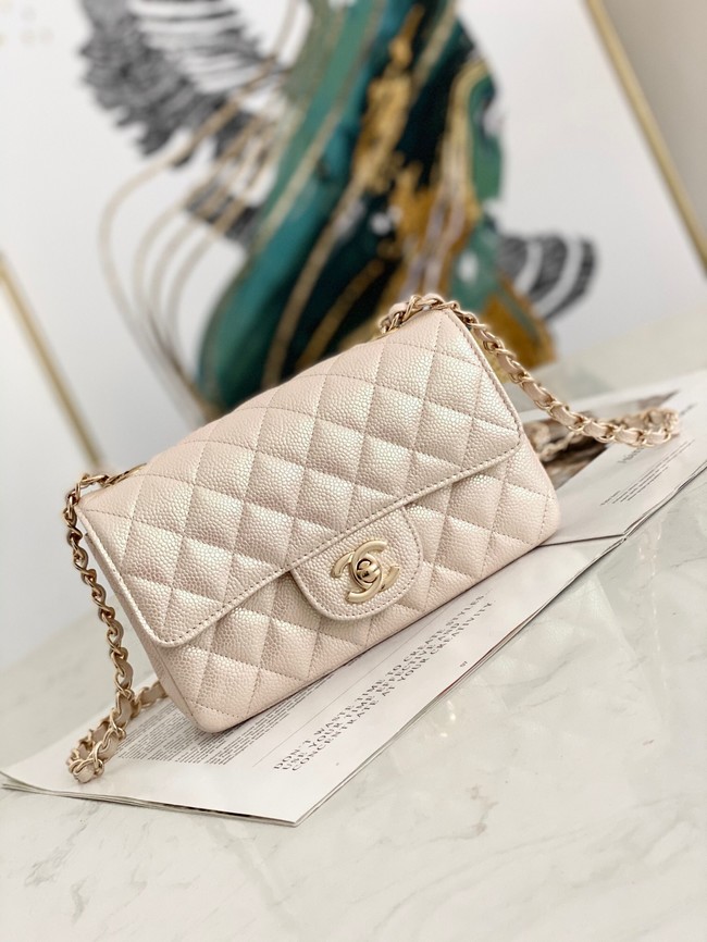 Chanel Flap Grained Calfskin Shoulder Bag AS1116 cream